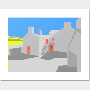 Welsh Abstract Farmhouse Posters and Art